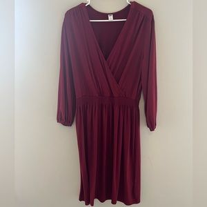Plunge Neck Dress